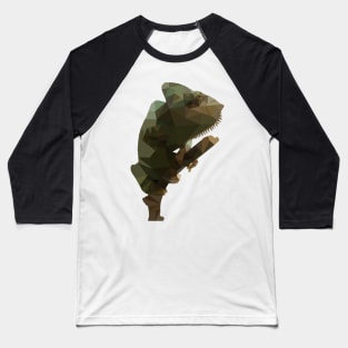 Low poly chameleon Baseball T-Shirt